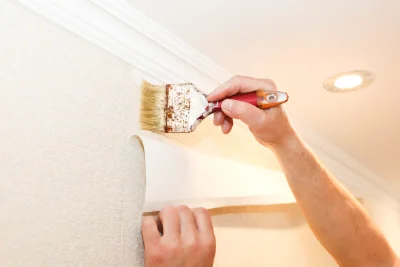 Pose de papier peint à Hausgauen — revêtements muraux et toiles de verre